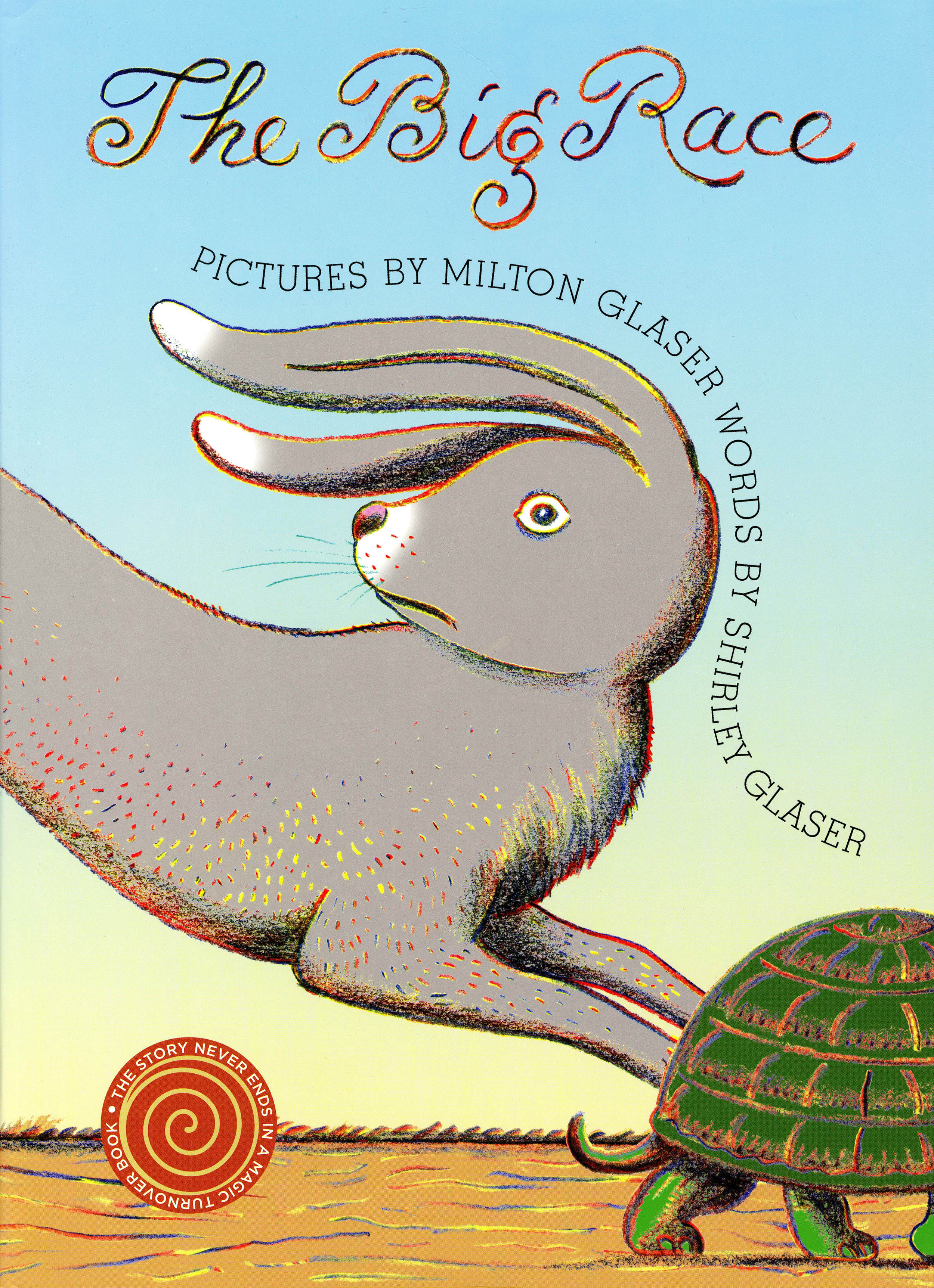 running rabbit, just behind turtle